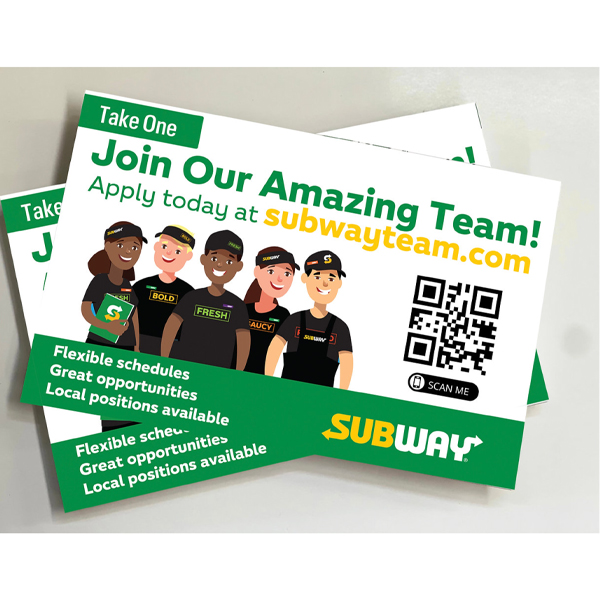Subway Now Hiring Pads