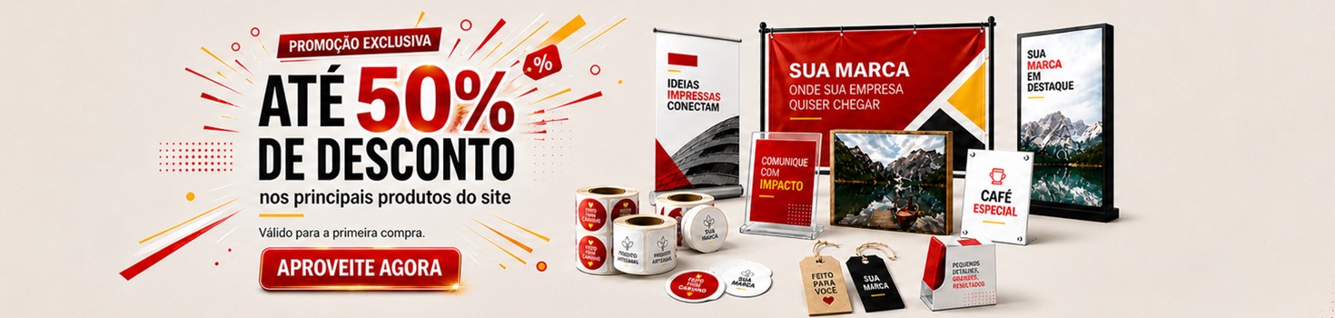 Promoção exclusiva — até 50%