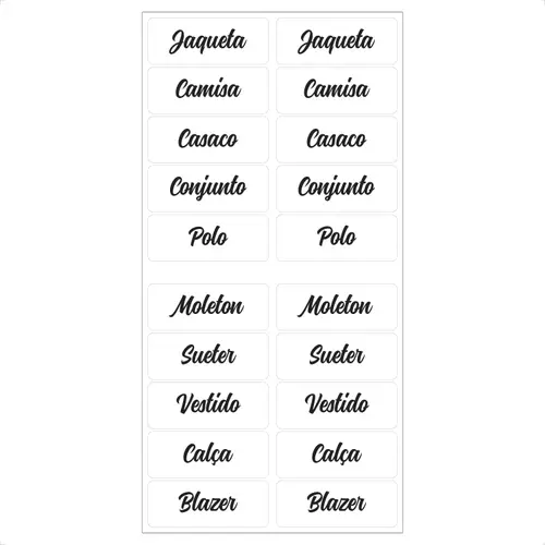 Etiquetas Organizadoras Personalizadas
