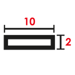 10x2 mm