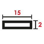 15x2 mm
