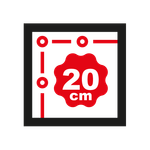 Ilhós a cada 20 cm