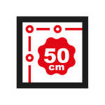 Ilhós a cada 50 cm