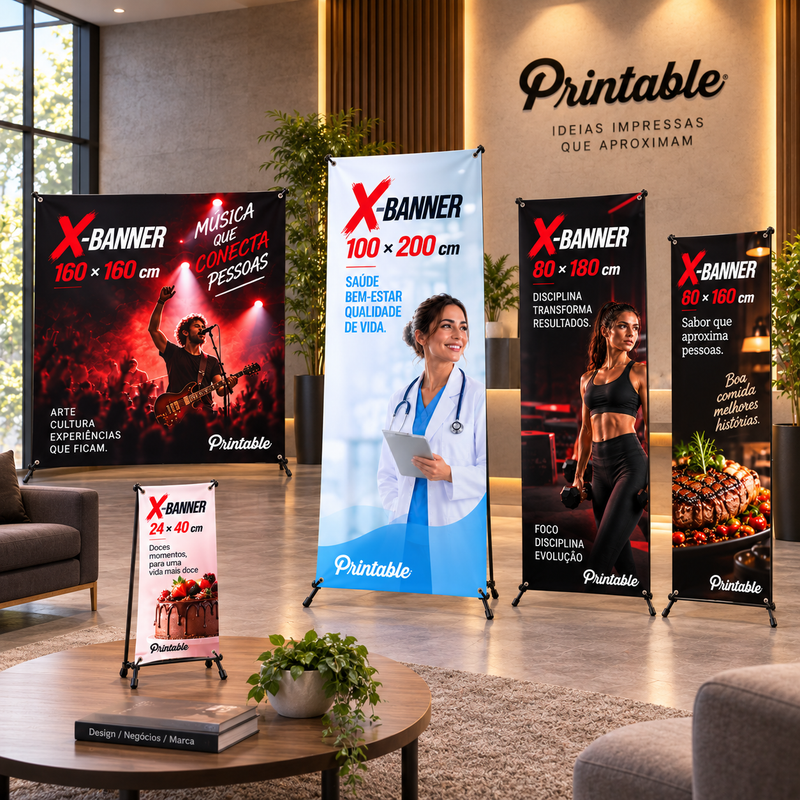 X-banner Família Completa