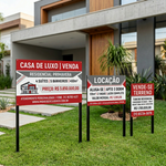 Placa Imobiliária Personalizada 5