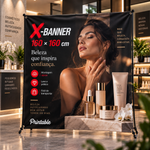 X-banner em Tecido 160x160 cm