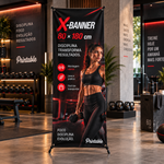 X-banner em Tecido 80x180 cm