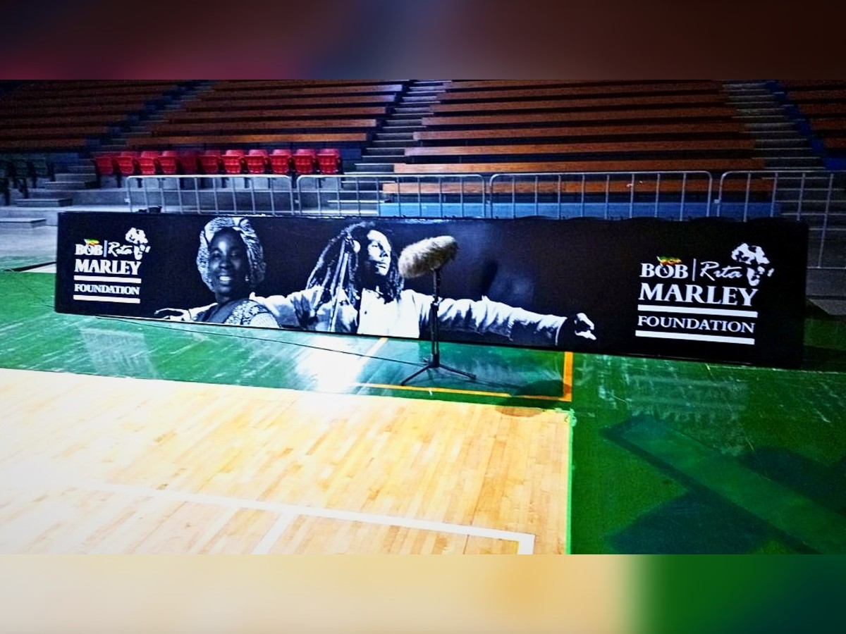 Courtside banner · Bob Marley Foundation
