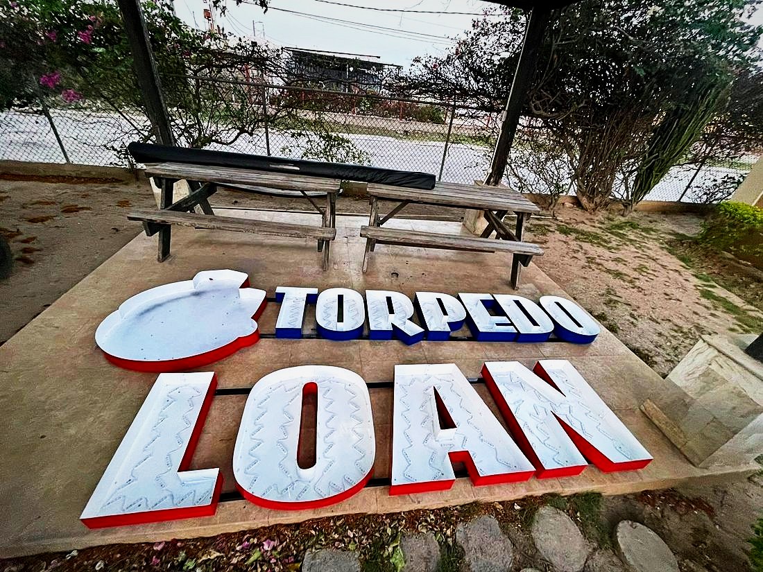 Channel letters · Torpedo Loan, before install