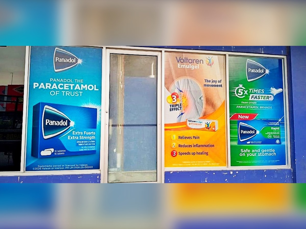 Window posters · Panadol / Voltaren