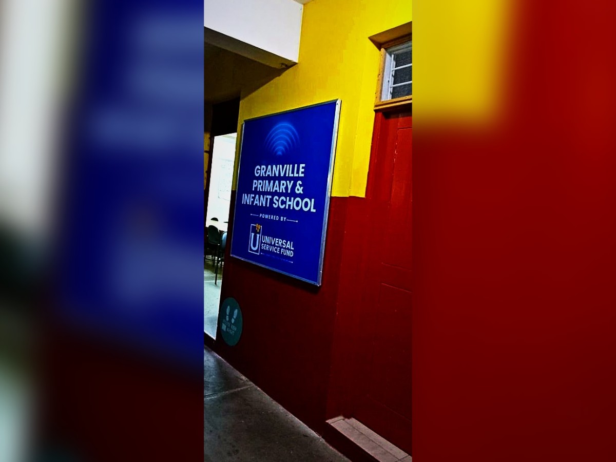 School sign – Universal Service Fund