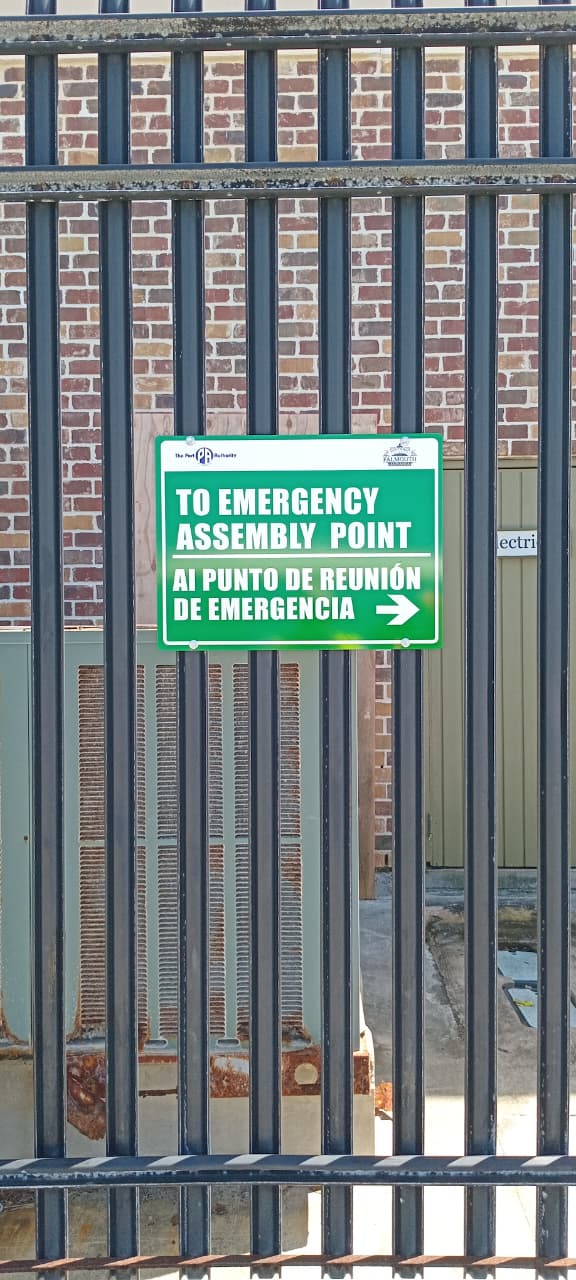 PVC notice and safety signs - Port Authority, Falmouth