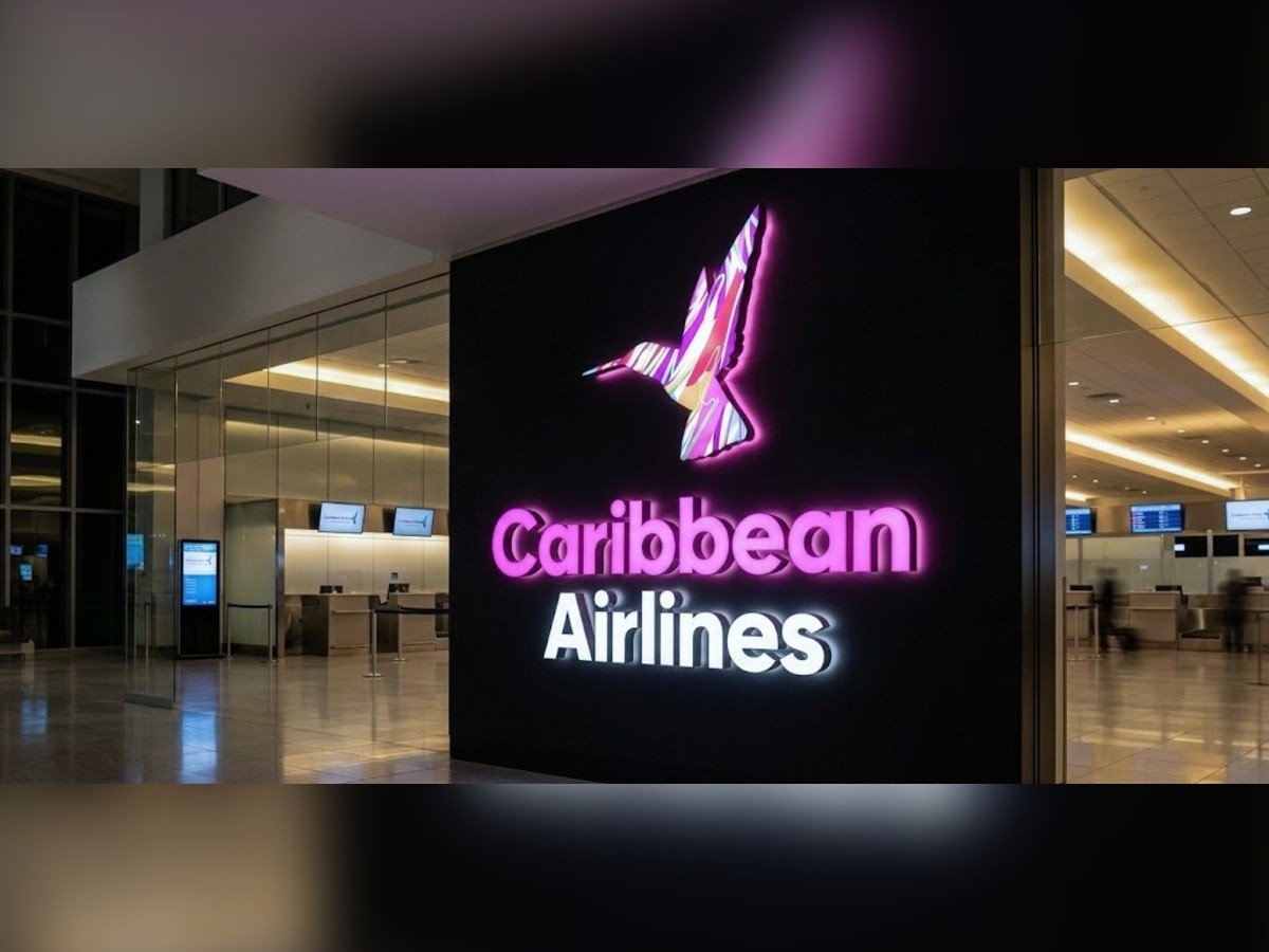 Front + halo lit letters · Caribbean Airlines