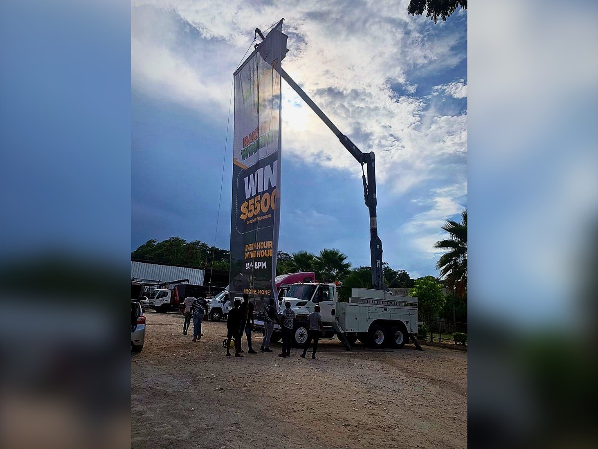 Tower billboard installation