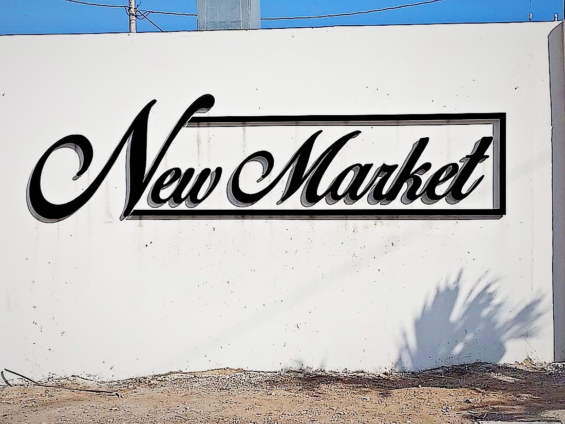 Script letters · New Market