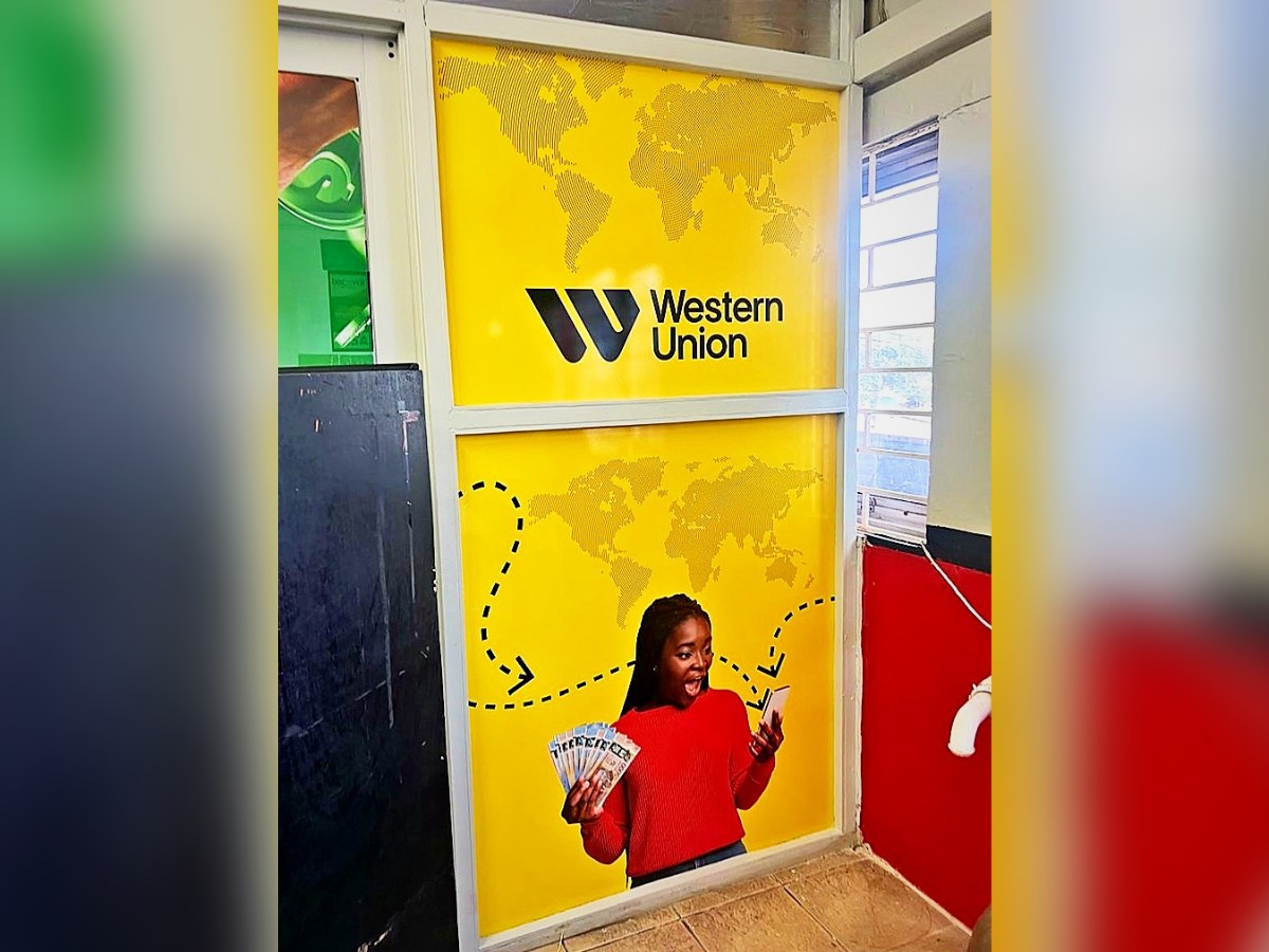 Wall graphic · Western Union
