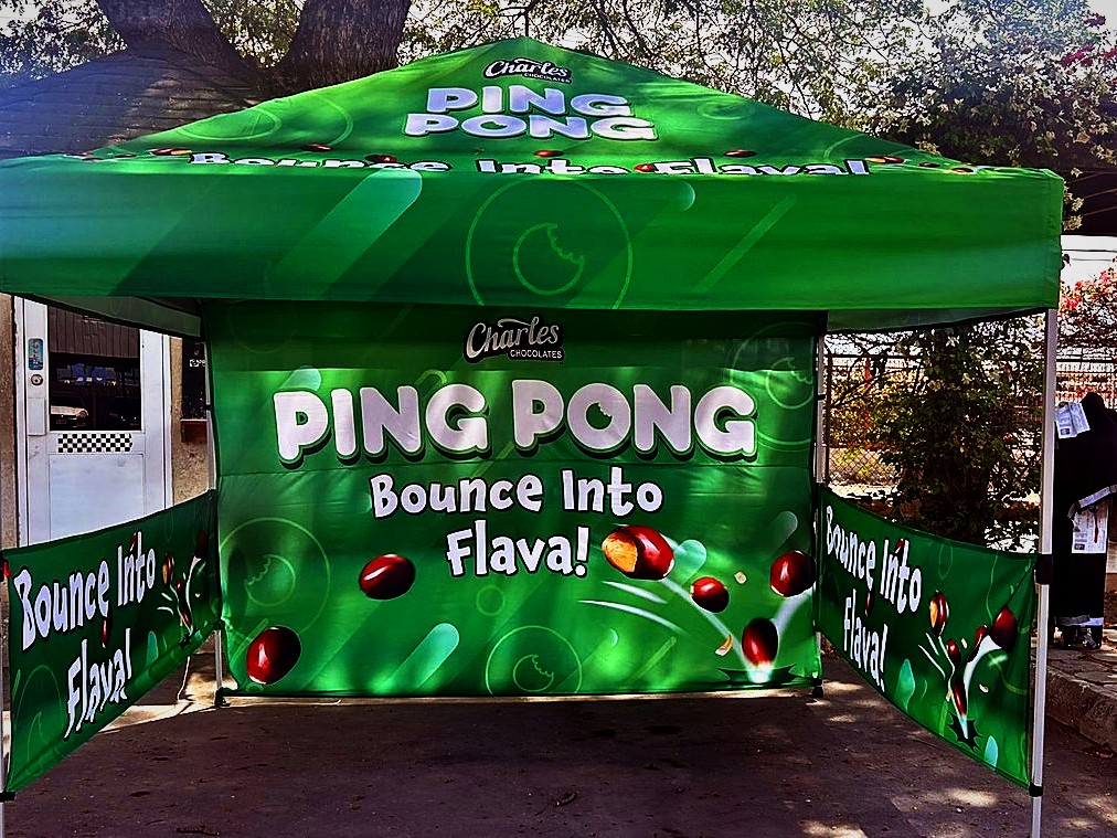 Branded tent · Ping Pong