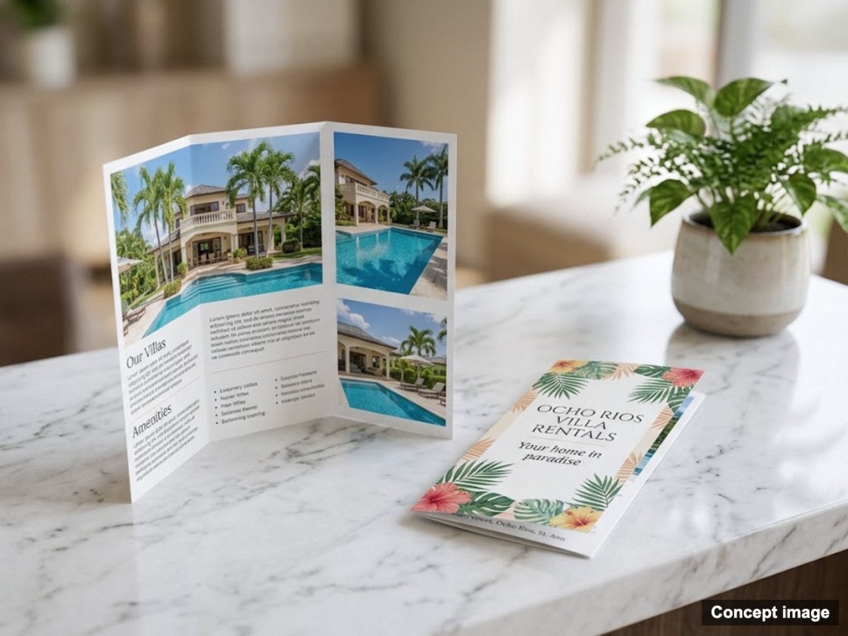 Tri-fold brochures · Ocho Rios Villa Rentals