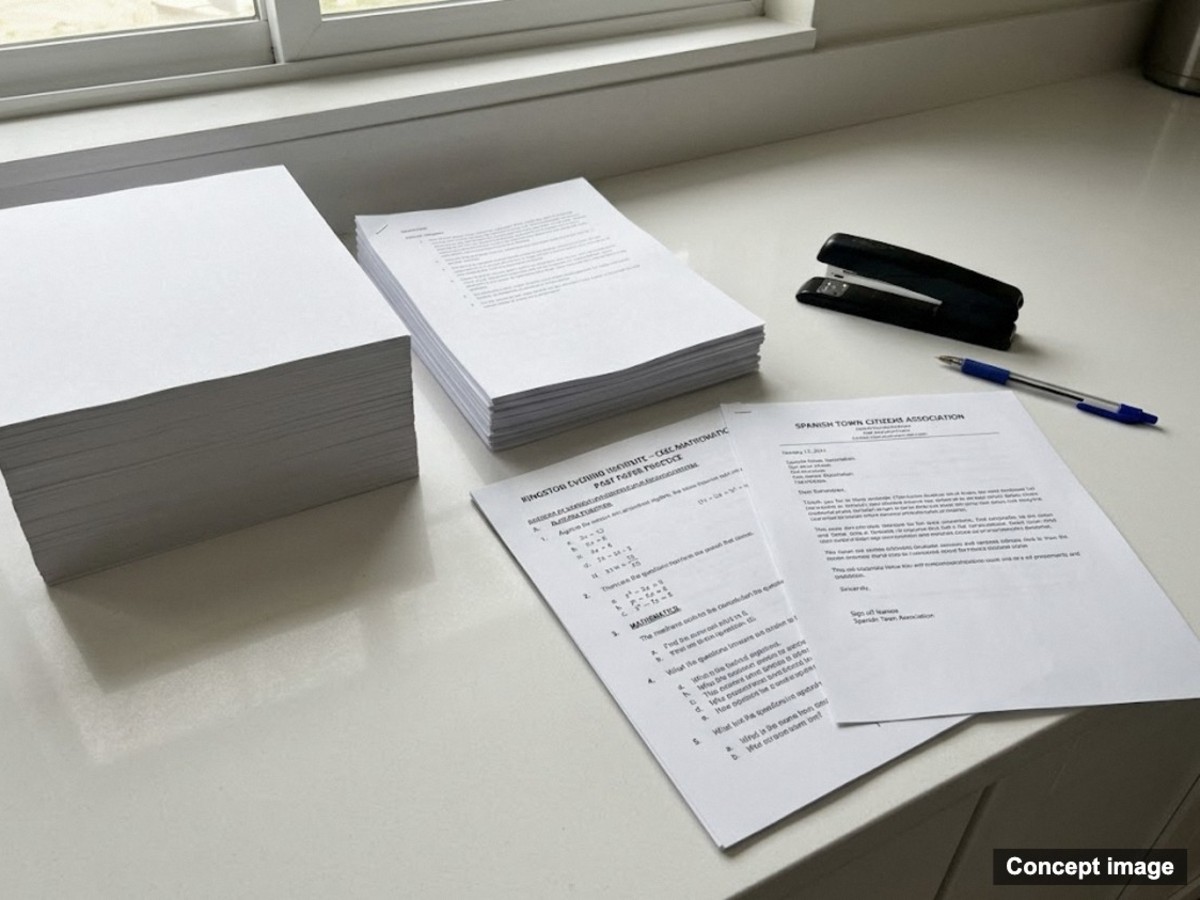Black & white printing · worksheets, letters & reports