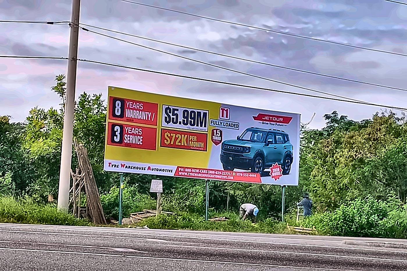 Jetour 10x32 super board printed and installed by Print Big