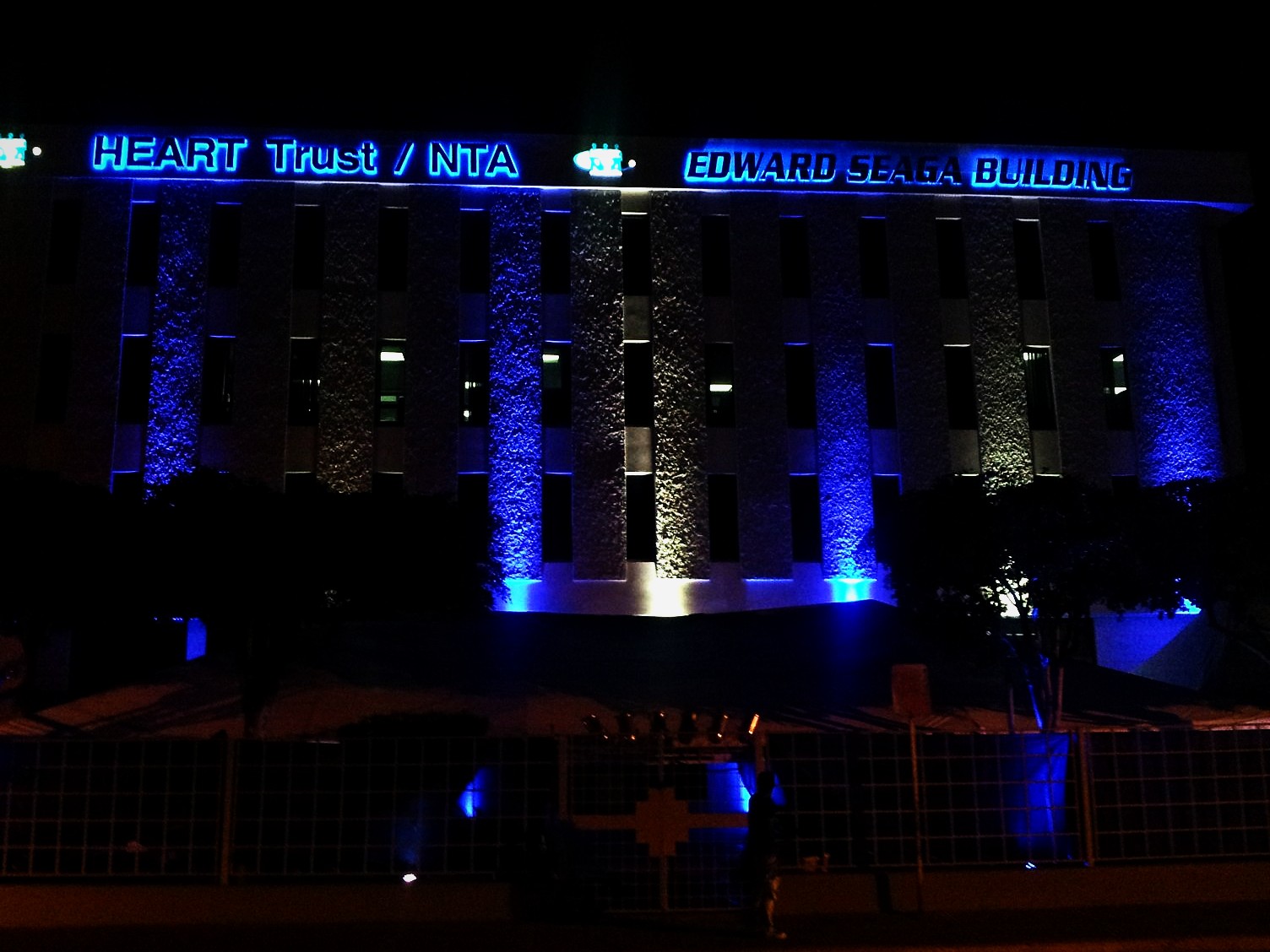 Lit fascia letters · HEART Trust/NTA