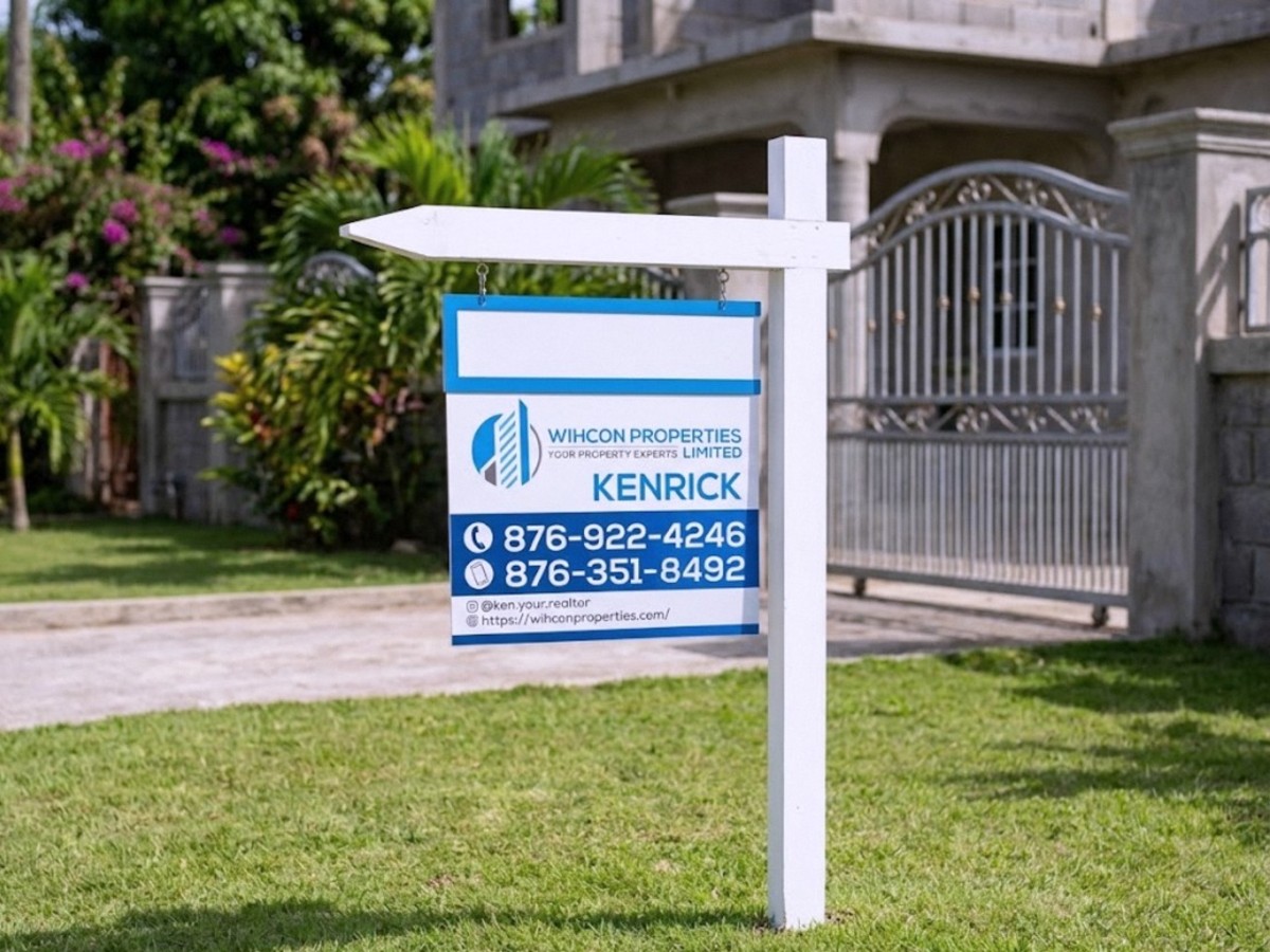 Real estate yard sign · Wihcon Properties