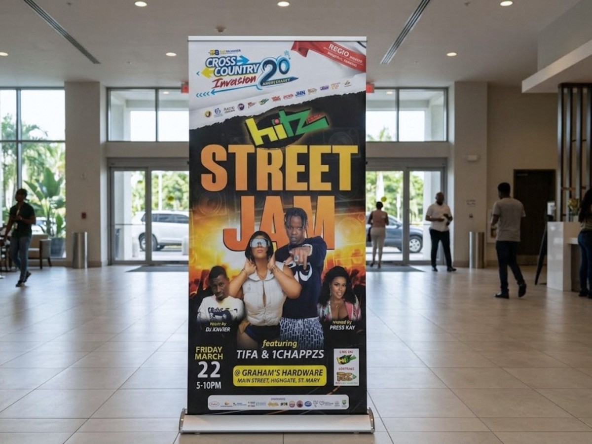 Roll-up banner · Hitz Street Jam, Highgate St. Mary