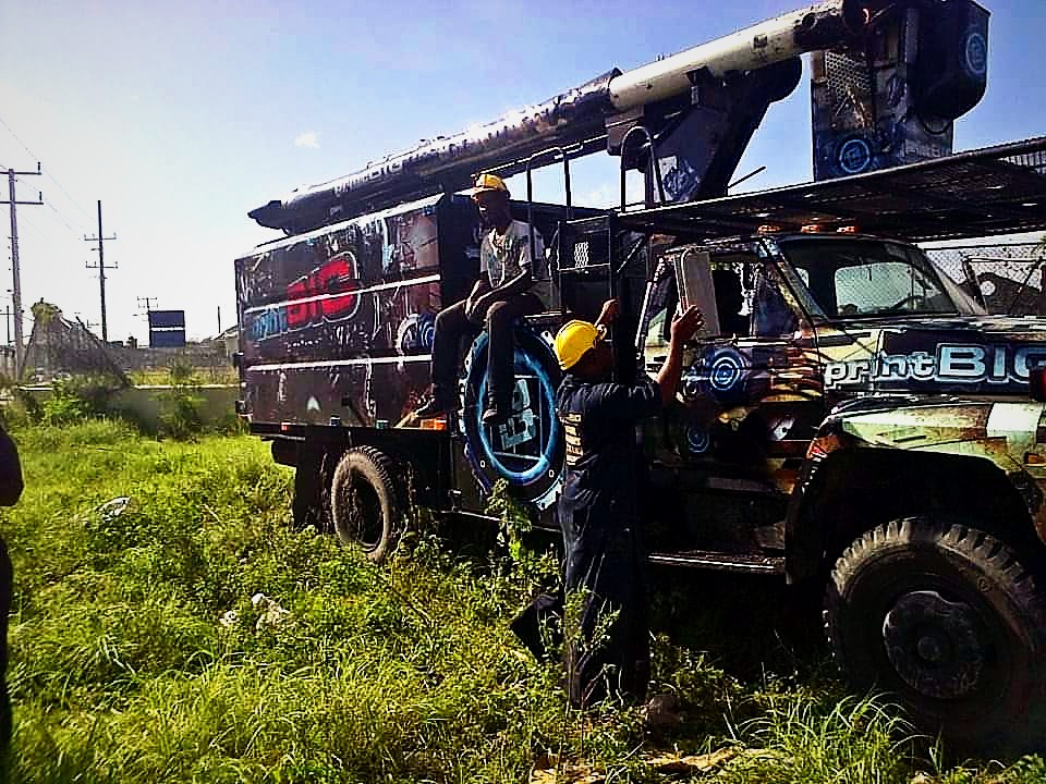 Bucket truck wrap · Print Big