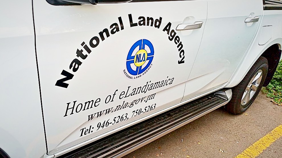 Fleet door graphics · National Land Agency