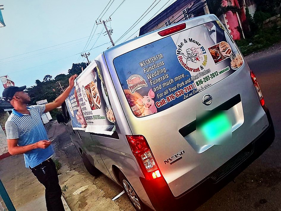 Van rear and side graphics