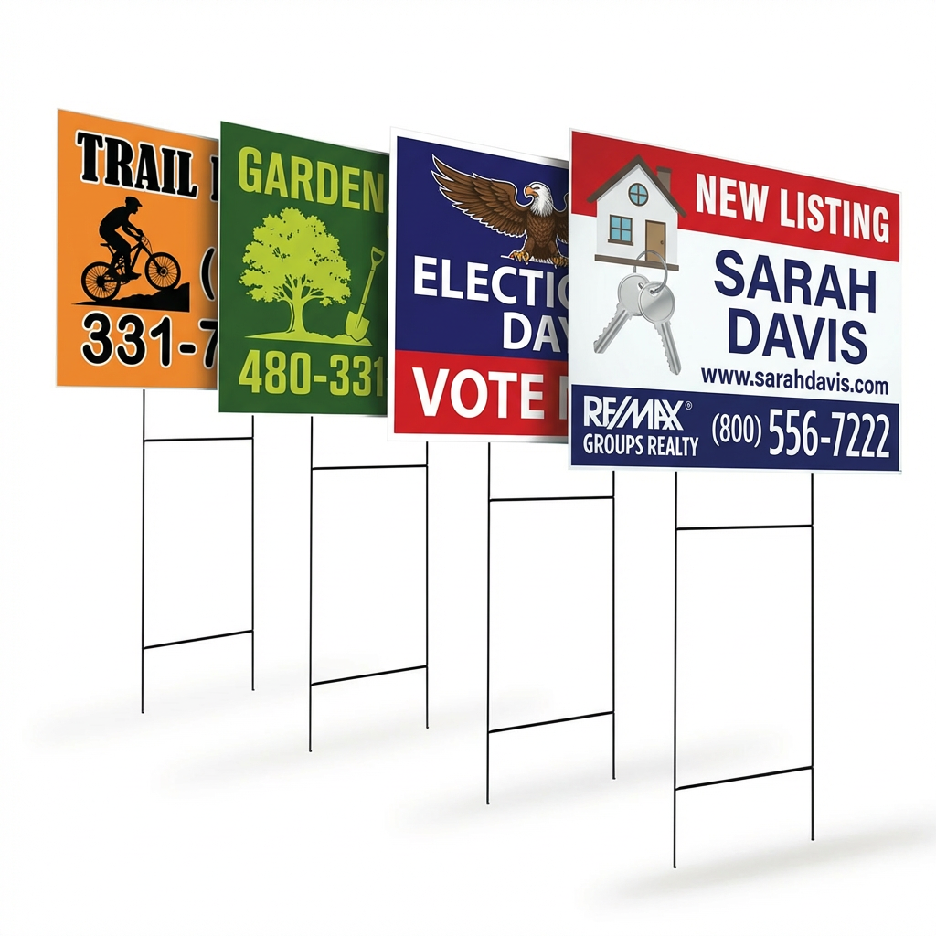 10 - 18' x 24' Coroplast Signs