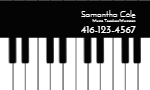 Business Card Music Teacher