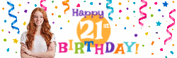 Birthday Confetti Horizontal