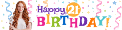 Birthday Confetti Horizontal