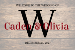 Wood sign