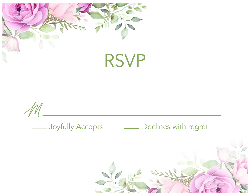 RSVP card