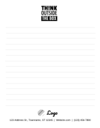 Lined Notepad