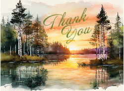 Thank You - Sunset