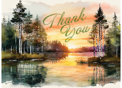 Thank You - Sunset
