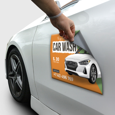 Full color printed car magnet