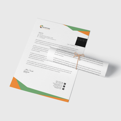 full color printed letterhead