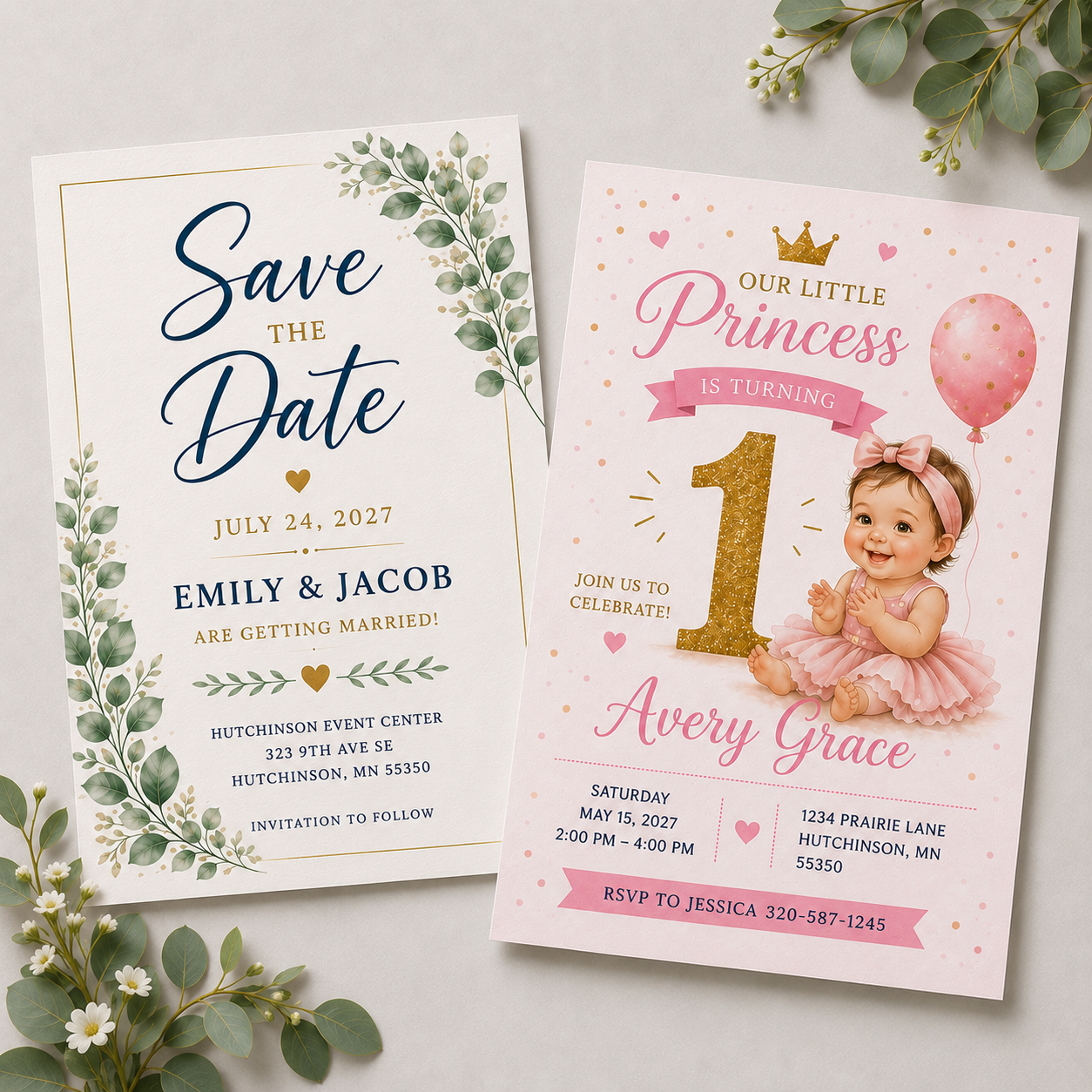 Save Date Flat Cards