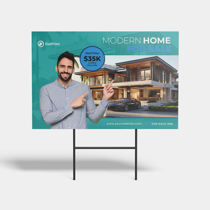 Banners para letreros de jardín