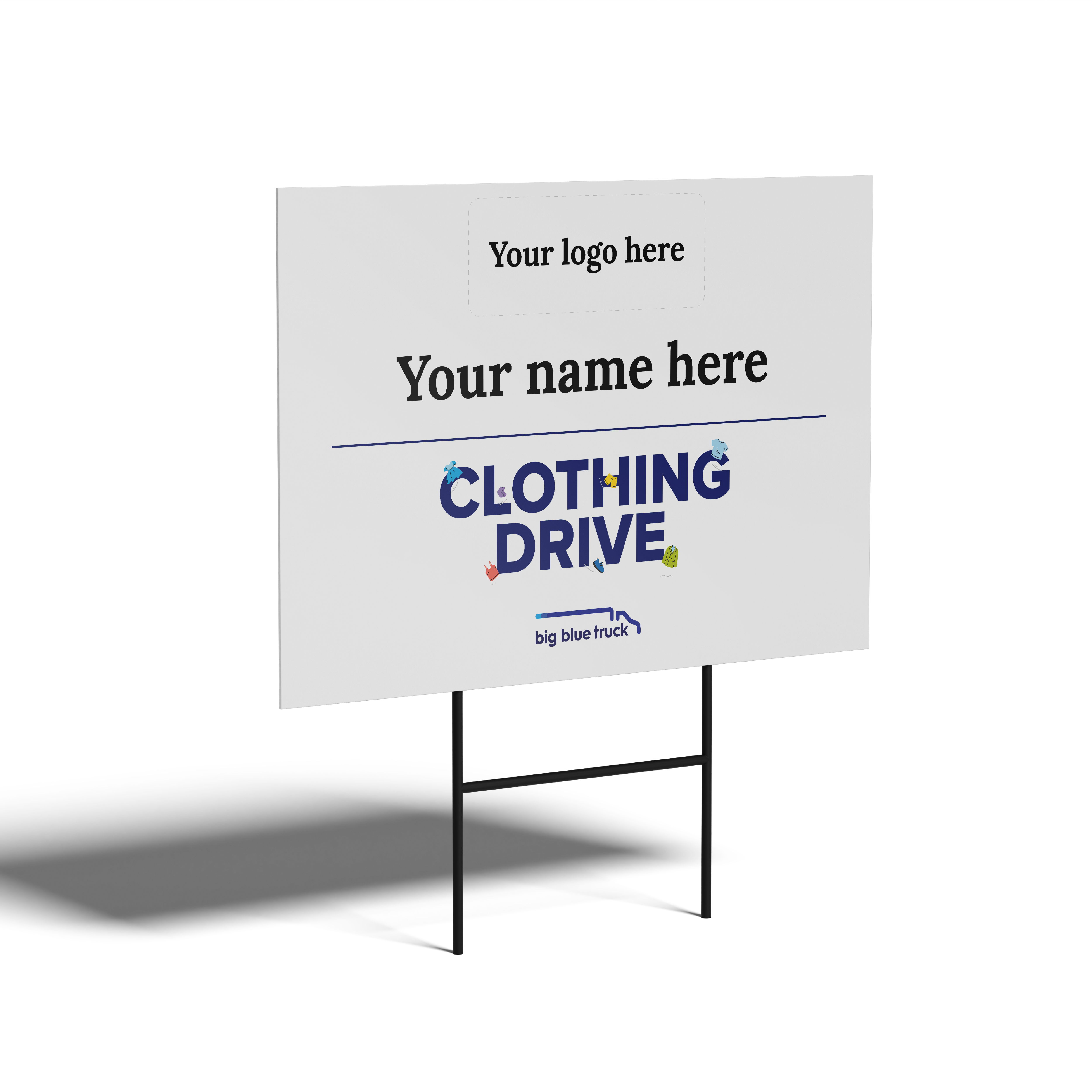 Big Blue Truck Partner - Yard Signs
