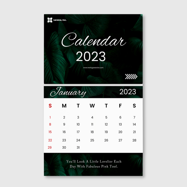 Custom 11 x 8.5 calendars with vibrant full-color printing
