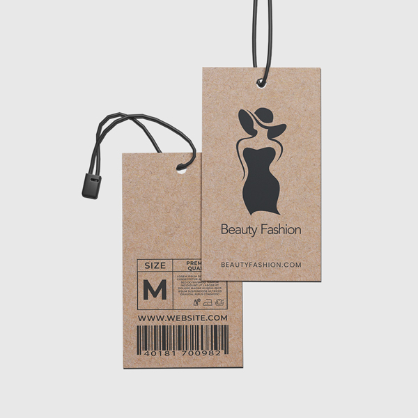 Brown Kraft Hang Tags Custom brown kraft hang tags on premium kraft cardstock