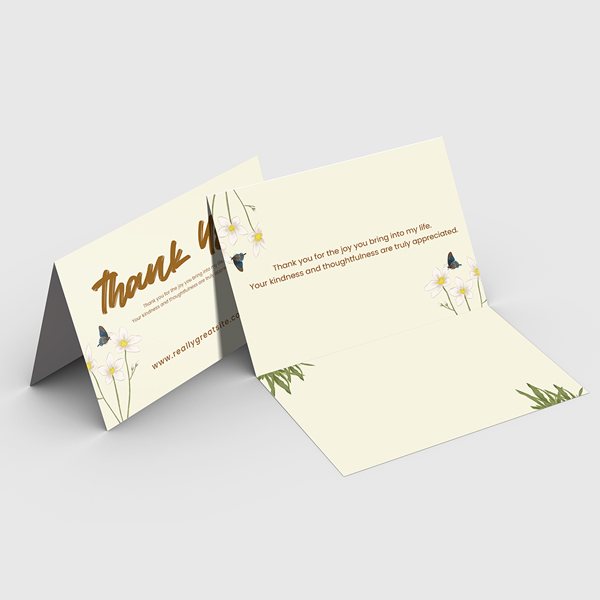Natural Greeting Cards Custom natural greeting cards on premium uncoated cardstock