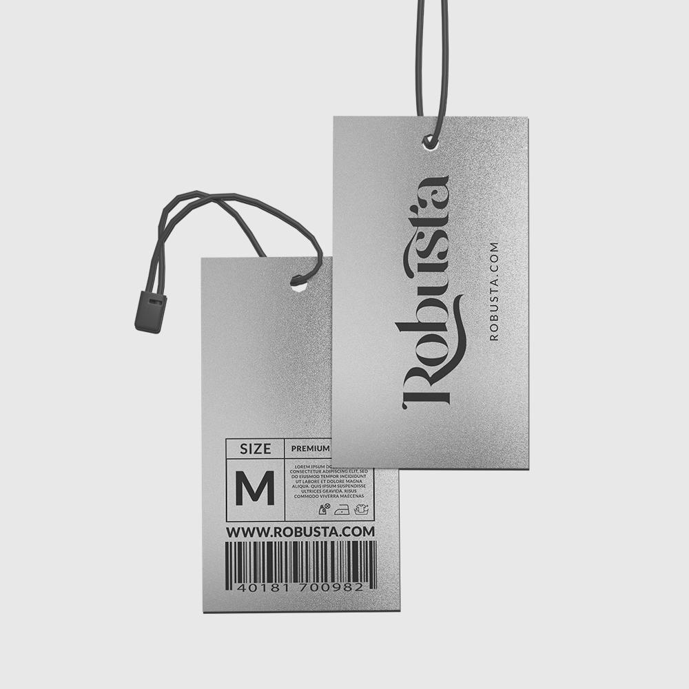 Pearl Hang Tags Custom pearl hang tags on shimmering pearl cardstock