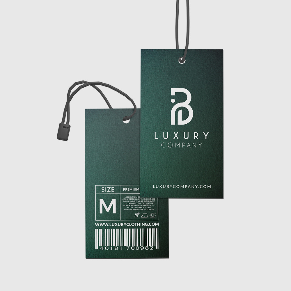 Silk Hang Tags Custom silk hang tags with a smooth premium finish