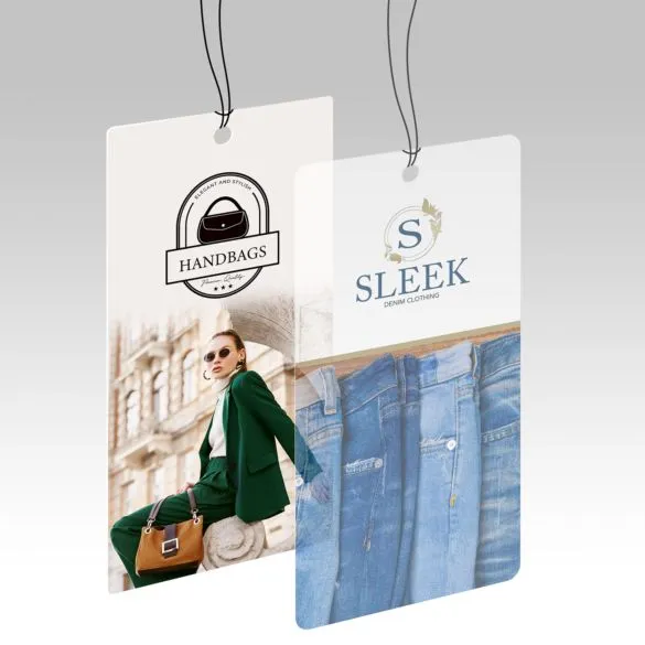 Plastic Hang Tags Custom plastic hang tags with durable premium material